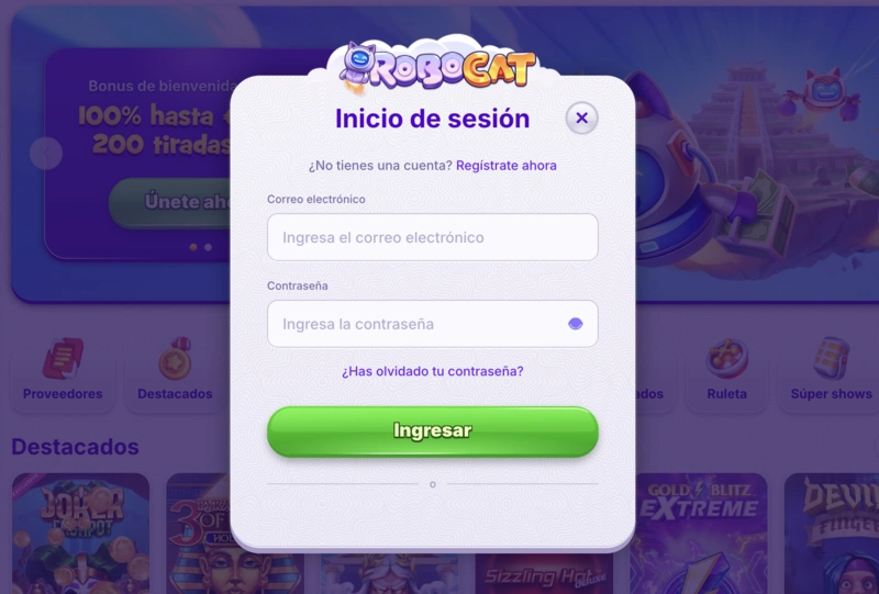 Robocat Login